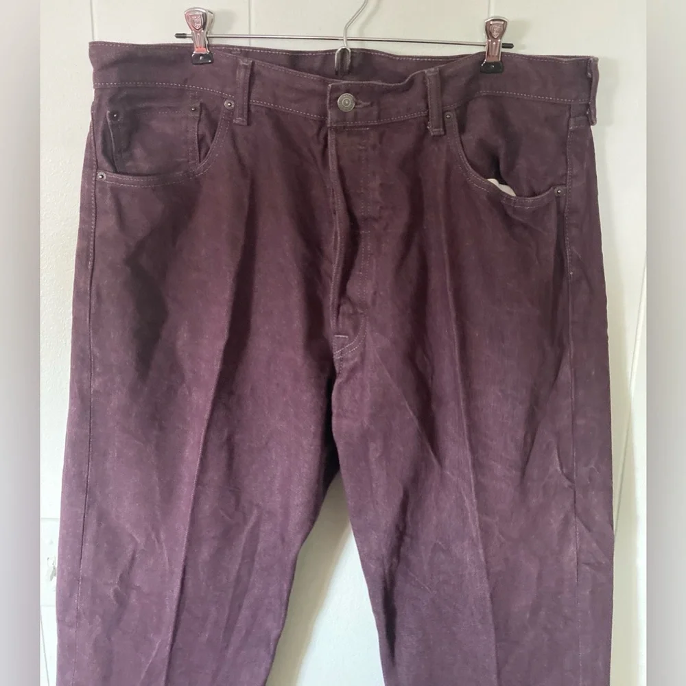 Levi's 501 Men's W40 L32 Purple Straight leg Jeans 100%cotton